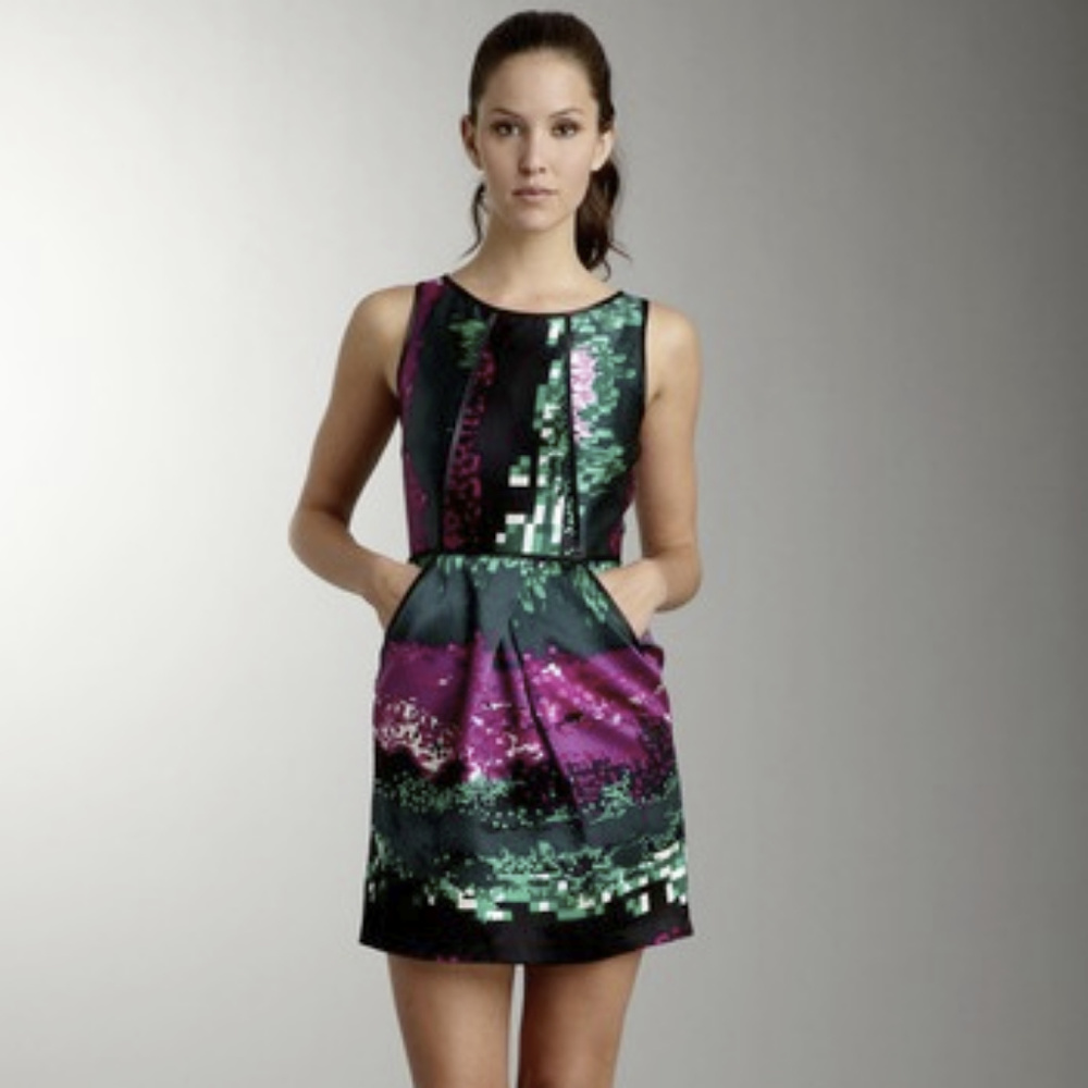 Laundry by Shelli Segal Printed Silk Dress Size 6